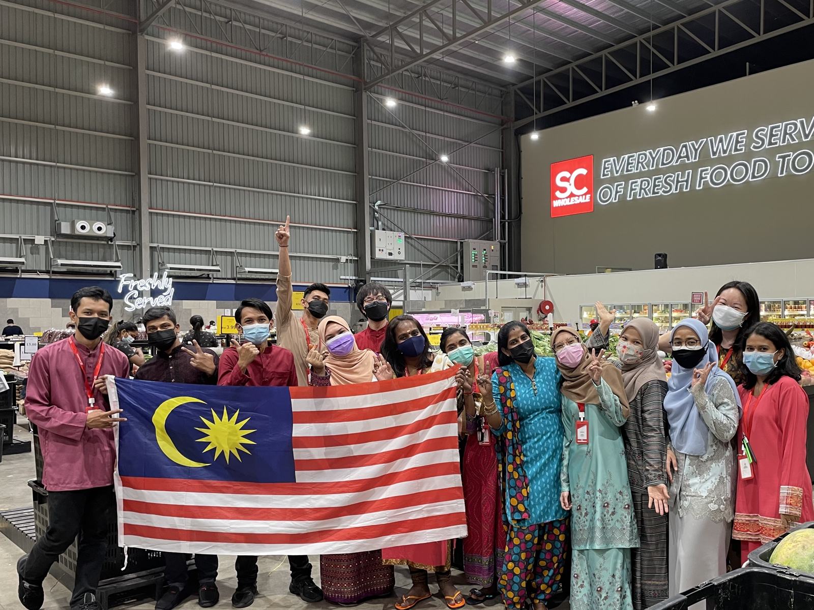 The SC Wholesale team in Pandamaran, Klang