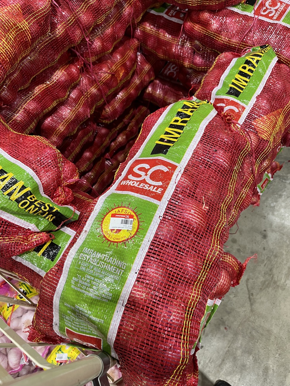 SC Wholesale branded onions